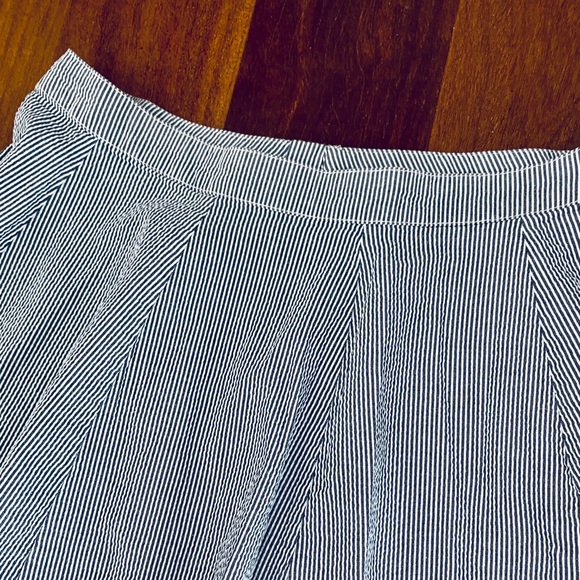 seersucker a line aline circle flare skirt loft LF - Picture 5 of 6